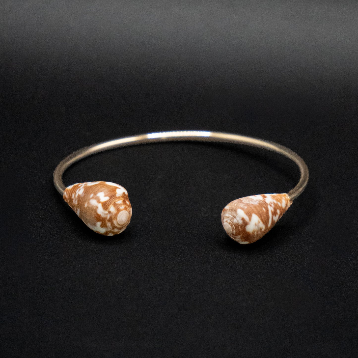 Double Hawaiian Cat Cone | Hammered Gold Filled | Size Small