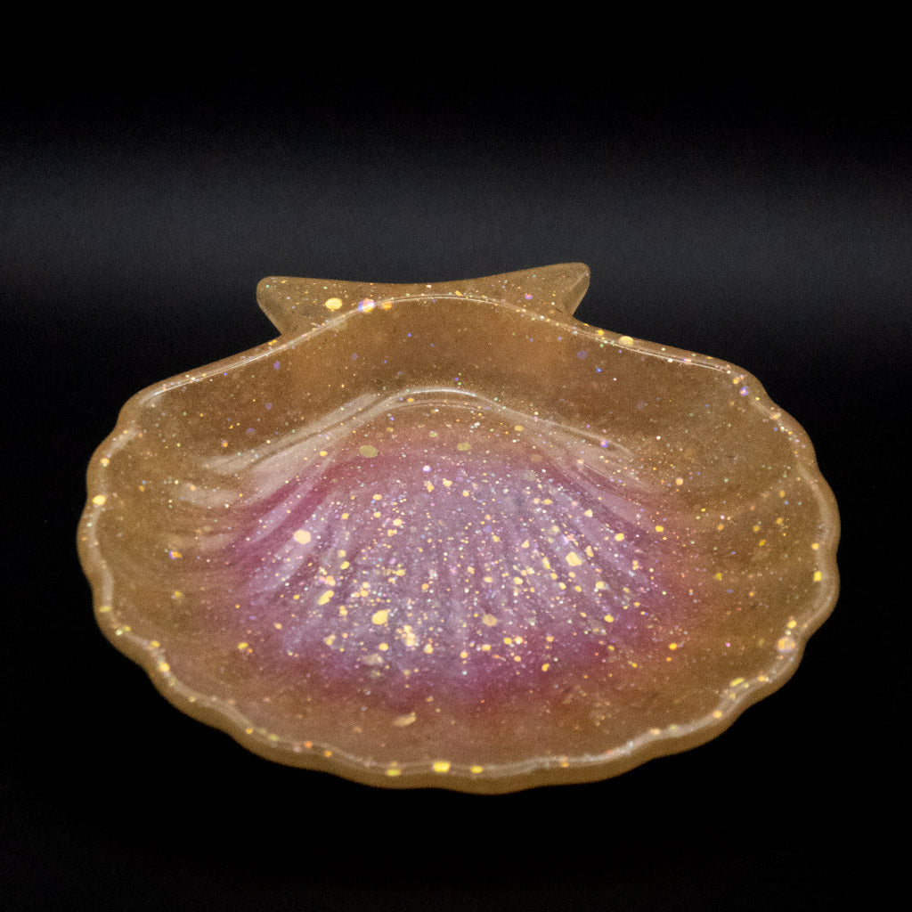 Sunrise Resin Seashell Trinket Tray | Jewelry Dish