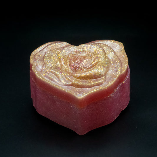 Heart Shaped Blooming Rose Jewelry Box