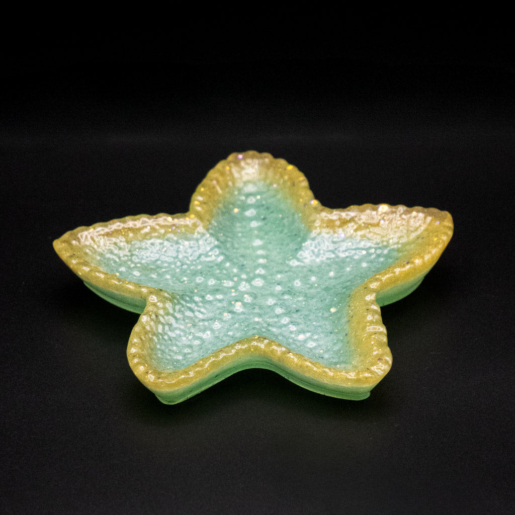 Coastal Starfish Trinket Tray | Handcrafted Resin Decor